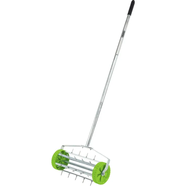 Draper Tools Rollender Rasen-Hand-Vertikutierer 450 mm Grün