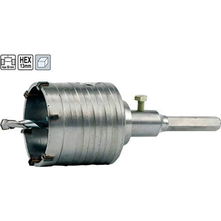 Vorel 03241 - Bohrkrone Ø 80 mm, 50mm Länge, 13mm Hex für Naturstein, beton, Klinker etc. - Preisvergleich