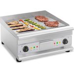Doppelgrill Elektro Grillplatte Doppelt Griddleplatte Gastrobräter 6.400 W 60 cm