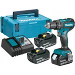 Makita DHP485RF3J Akku-Schlagbohrschrauber,3 x 3 Ah Akku,Ladegerät,Makpac