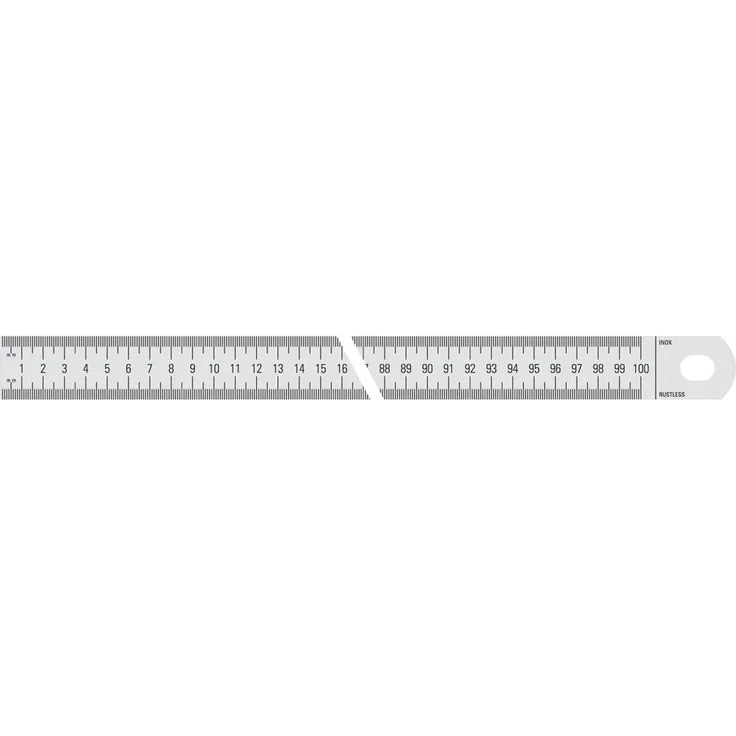 Metrica Massstab Verchromt 3000X30X1Mm-Zoll, 25156