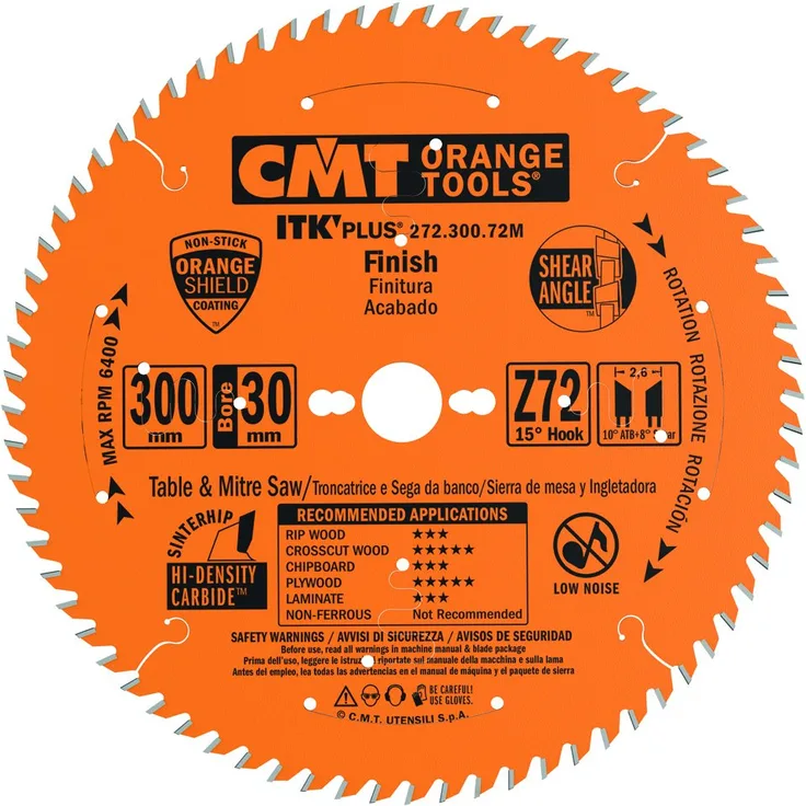 CMT Orange Tools 272.300.72 M Handkreissäge (Ultra ITK) 300 x 2.4 x 30 Z 72