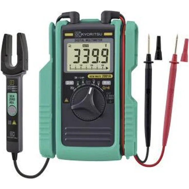Kyoritsu KEW Mate 2001A Hand-Multimeter, Stromzange digital CAT II 600 V, CAT III 300V Anzeige Counts: 3400