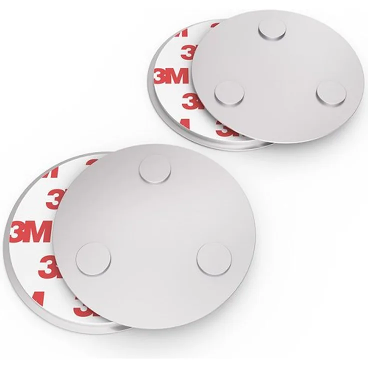 conecto CC50471 Magnethalterung Magnetbefestigung universell magnetisch für Rauchmelder Warnmelder Rauchwarnmelder 2-er Set