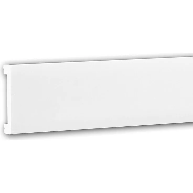 Profhome Decor - Wand- und Friesleiste PROFHOME 651363 Stuckleiste Zierleiste stoßfest Friesleiste Modernes Design weiß 2 m