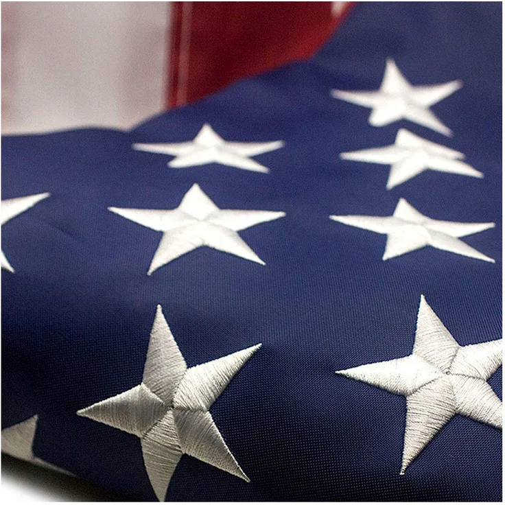 Amerikanische Flagge, bestickte Sterne, genähte Streifen, Messing-Ösen, US-Flaggen, 240D schweres Nylon, usa, 3 by 5 Foot