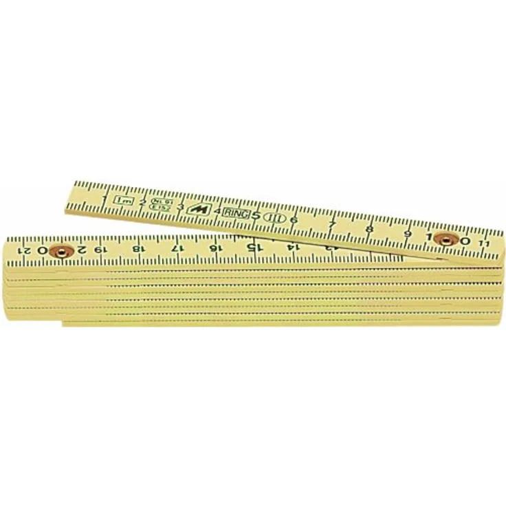 Metrica 19050 Glasfaser-Massstab 1 m, crème