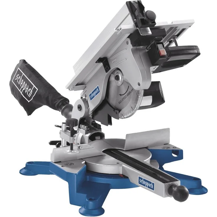 Scheppach Kappsäge HM100T (Tischkreissäge mit 1800 Watt, Sägeblatt-254mm, Schnittbreite 110mm, Schnitthöhe 70mm, sägeblatt mit 60 Zähnen) – Bild 1