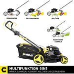 Craftfull Benzin-Rasenmäher Elektrostart 4,4 kW 6 PS Selbstantrieb E-Start 196 ccm
