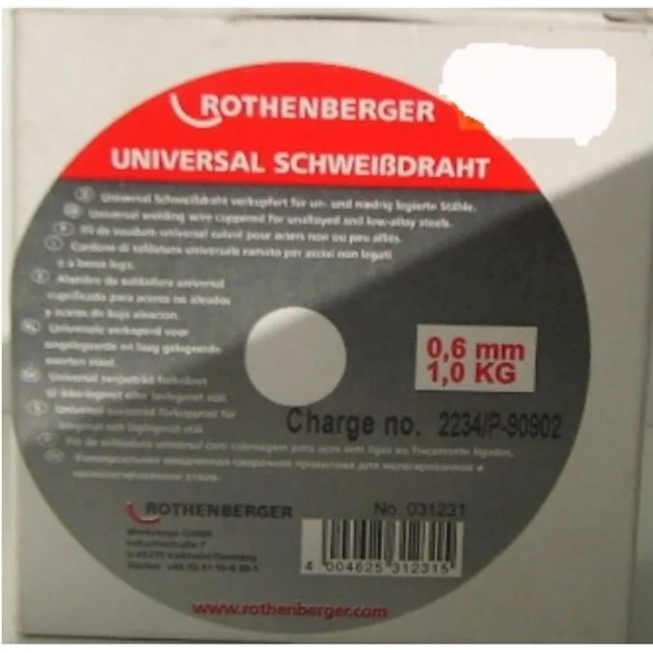 Rothenberger Industrial Schutzgas-Schweißdraht 0,6mm-1kg