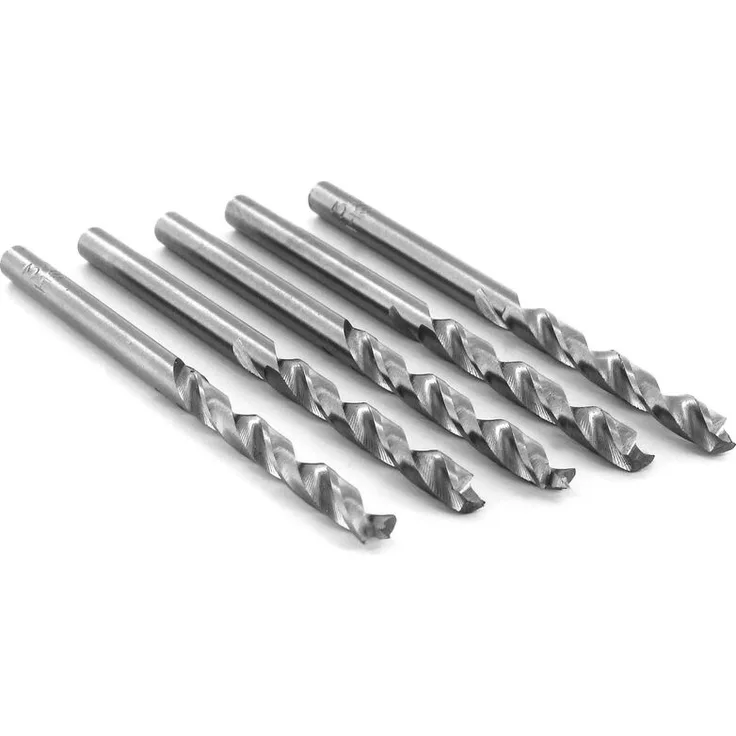 ENT 50050 HSS-G Holzspiralbohrer 5,0 mm in der 5er Packung geschliffener HSS Holzbohrer mit Vorschneider