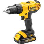 DeWalt XR Akku-Bohrschrauber DCD771C2 Akkubohrer mit 2-Gang-Vollmetallgetriebe & LED-Arbeitslicht Robust und universell einsetzbar
