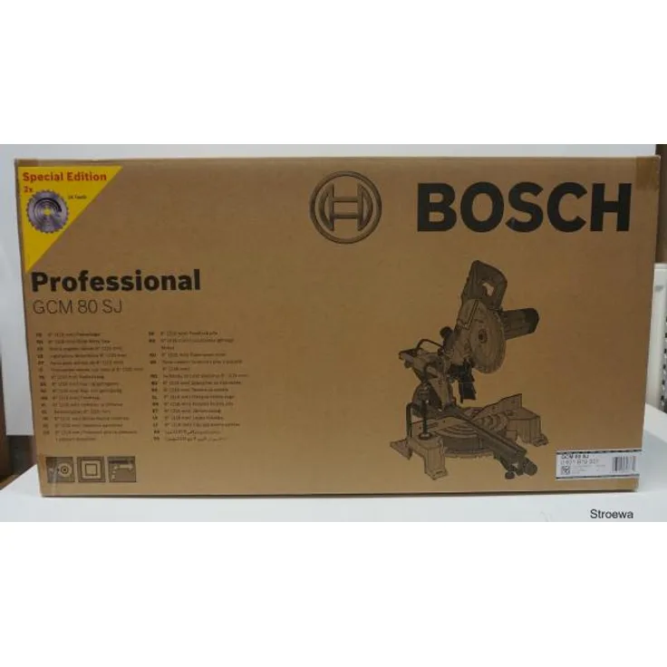Bosch 80 GCM SJ Kapp-- Gehrunssäge mit 2 Sägeblättern