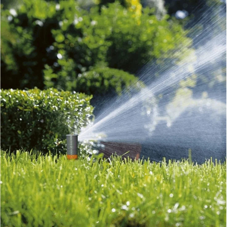 GARDENA Sprinklersystem Turbinen Versenkregner T380: Bewässerungssystem für größere Rasenflächen bis 380 m², mit einstellbarer Wurfweite (6-11 m) und stufenloser Sektoreneinstellung (8205-29) – Bild 5