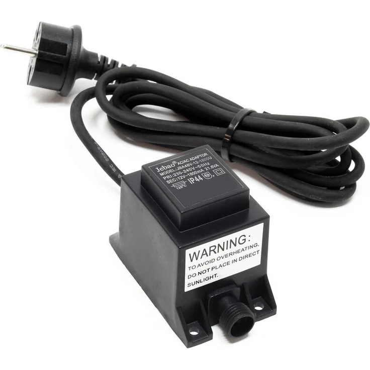 JBA48V-12-1800U Netzteil 2 polig IP44 12 Volt 1800 mA 21.6 VA AC-AC - Jebao