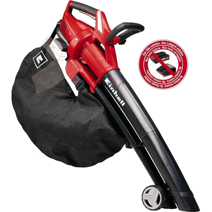 Einhell GE-CL 36 Li E-Solo Akku-Laubsauger, ohne Akku und Ladegerät, Power X-Change PXC (Lithium-Ionen, 2 x 18 V, 210 km-h Luftgeschwindigkeit, 45 l-Fangsack und Tragegurt) – Bild 8