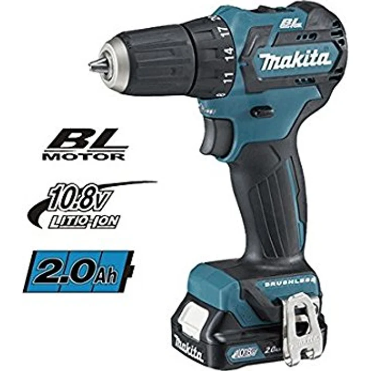 Makita Schlagbohrmaschine 10,8 V 2 Ah 2 Li-Ion Ø 21