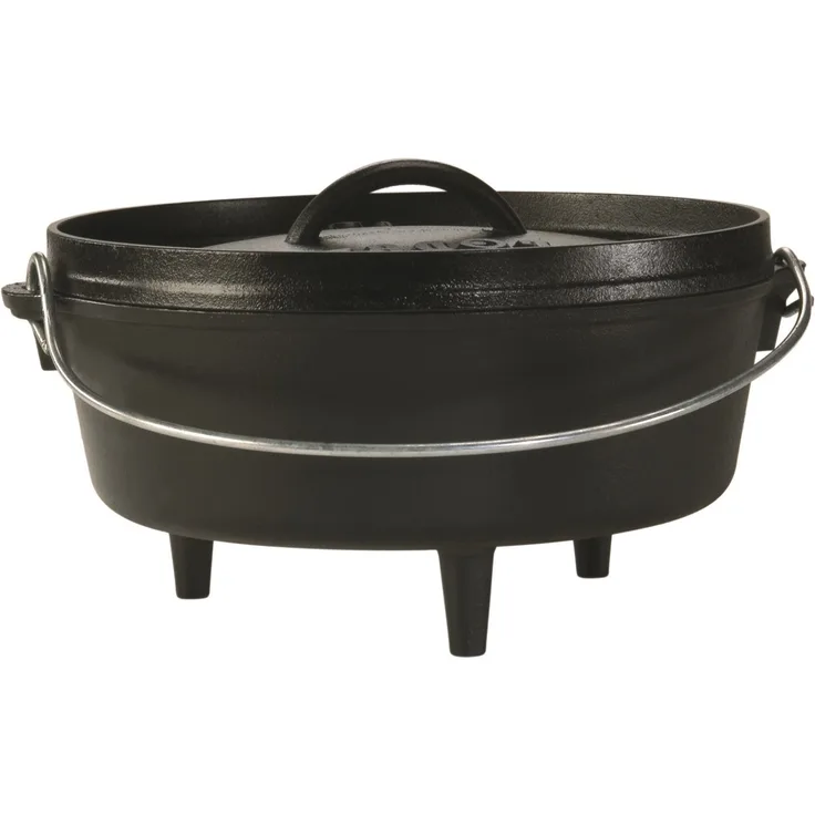 Lodge Logic Camping-Schmortopf aus Gusseisen, 3,8 Liter
