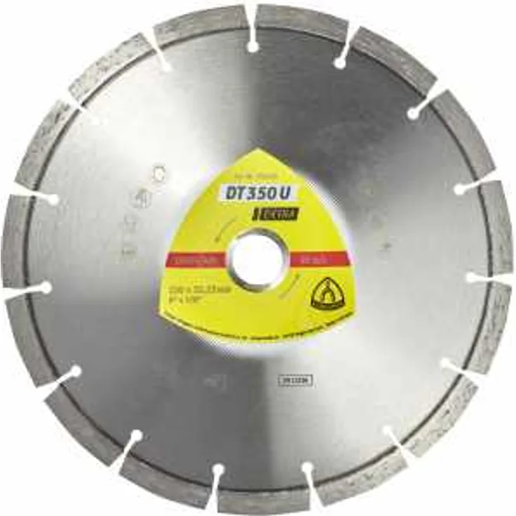 DT 350 U Diamanttrennscheiben, 125 x 2,4 x 22,23 mm 9 Segmente 33 x 2,4 x 10 mm, Standardverzahnung