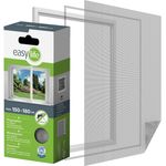 easy life Insektenschutz Fliegengitter für Fenster 150 x 180 cm weiss