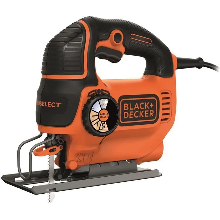 Black & Decker Autoselect Stichsäge mit Klinge, orange, KS801SE, 550W, 18V – Bild 1
