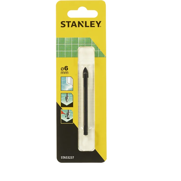 STANLEY STA53237-QZ Broca para vidrio y cerámica ø 6x76 mm