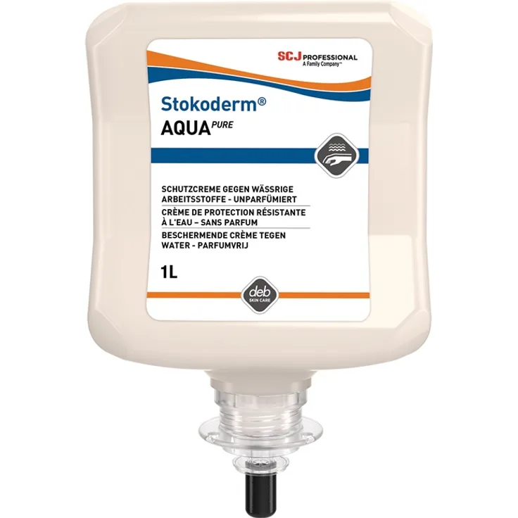 STOKO Hautschutzcreme Stokoderm Aqua PURE 1 l unparfümiert weiß