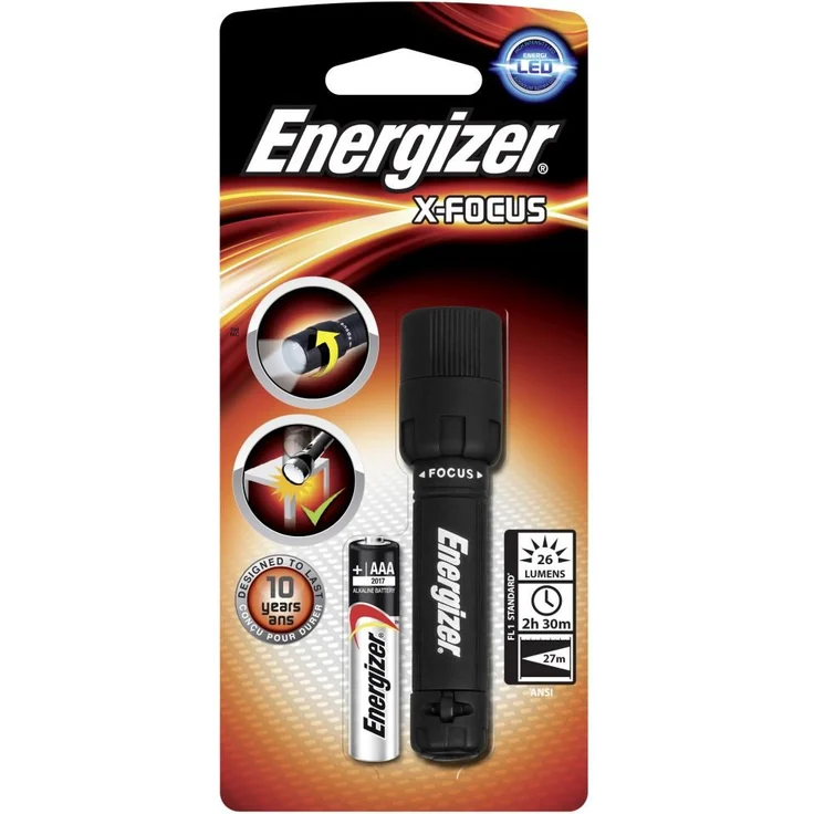 Energizer Taschenlampe X-Focus LED inkl. 1xAAA, 26 Lumen 27m Reichweite
