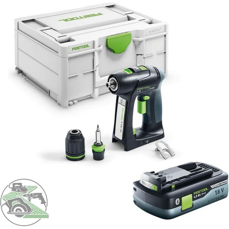Festool Bohrschrauber C 18-Basic + Akkupack BP 18 Li 4,0 HPC-ASI 577050