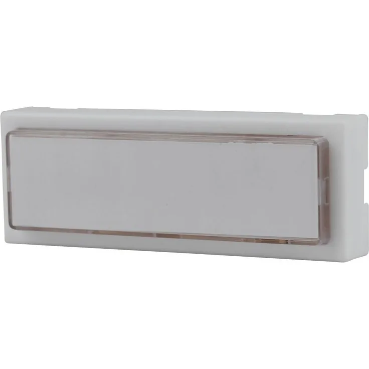 UNITEC 40791 Klingel-Taster, Aufputz mit Namenschild, beleuchtet, weiß