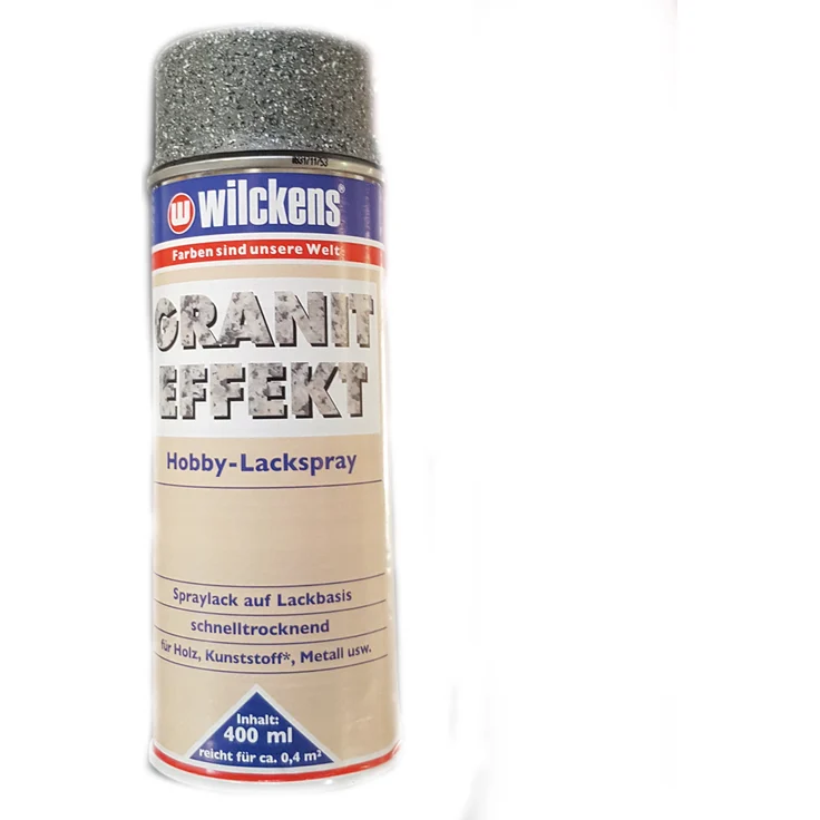 Wilckens Granit Effekt Spray Spraylack Granit-Look Sprühlack 400ml Grau, 1 – Bild 1