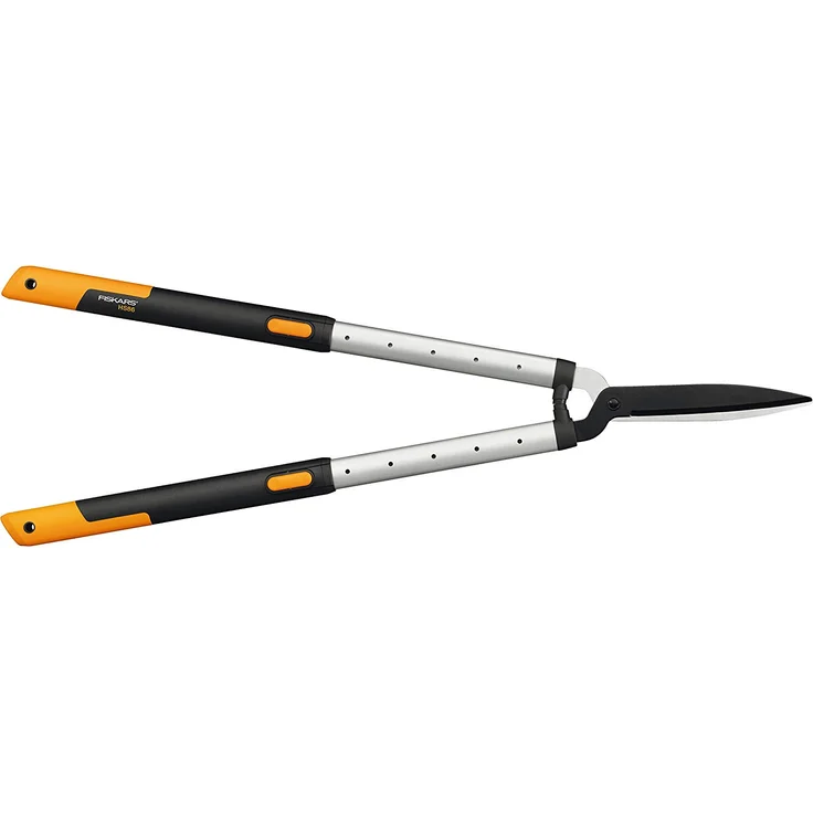 Fiskars SmartFit HS86 Teleskop-Heckenschere, Antihaftbeschichtet, Hochwertige Stahl-Klingen, Länge 68 bis 93 cm, Schwarz-Orange, 1013565 mittelgroß – Bild 2