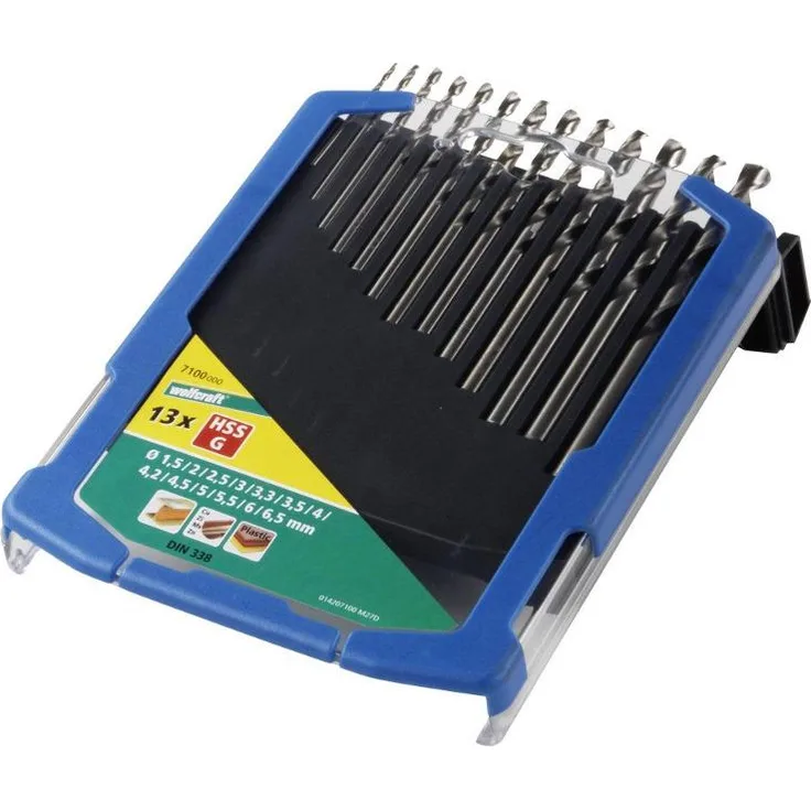 1 Metallbohrer-Set HSS G 13-tlg ø1,5-6,5