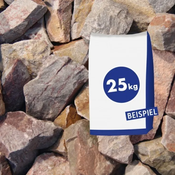 25kg Quarzitbruch Rot 40-70 mm Sack