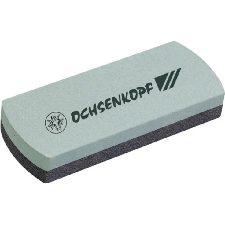 Ochsenkopf Schleif- und Abziehstein aus Silicium-Carbid, Für Flache Schneiden, Grobe und feine Körnung