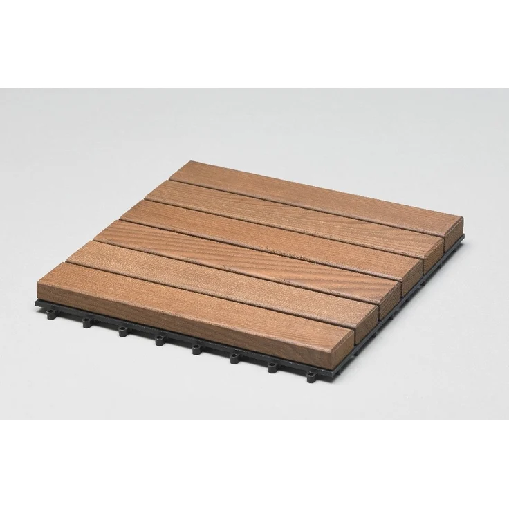 Holzfliesen Thermoesche 30 x 30 x 3,1 cm – Bild 1