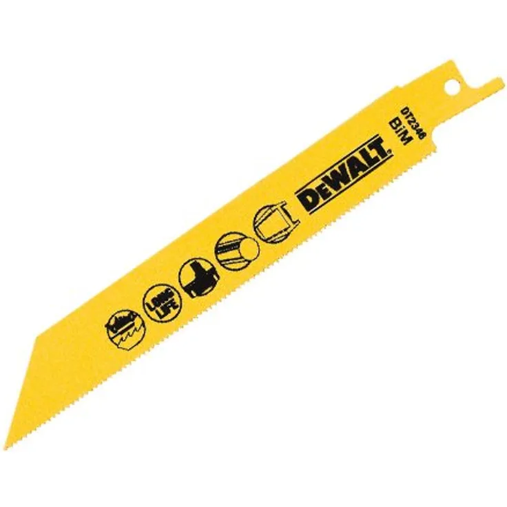 Dewalt DT2346-QZ Bimetall-Säbelsägeblatt Akku 152 Met<3mm (5 Stk.)