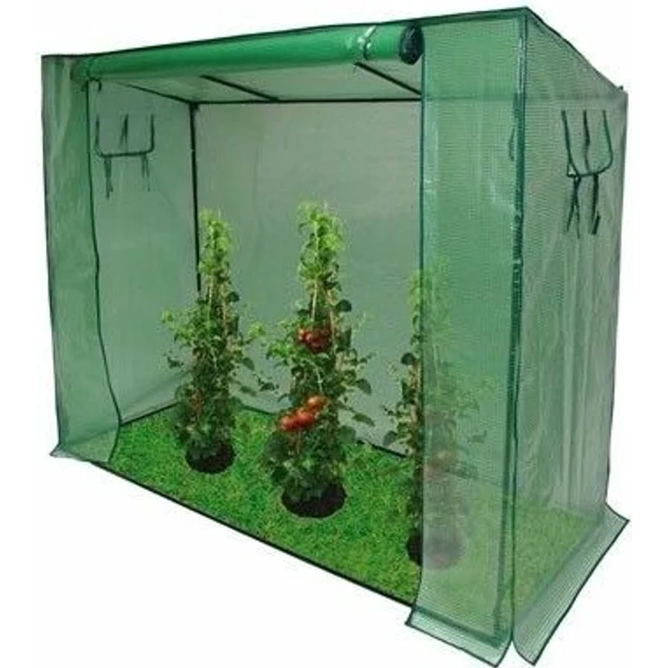 Tomaten Gewächshaus 200-80-170 cm XXL Tomatenhaus Foliengewächshaus Treibhaus