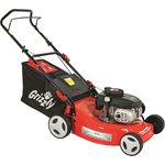 Grizzly Benzin-Rasenmäher BRM 46-141 OHV - 89410008, 46 cm Schnittbreite, 50 l Fangkorbvolumen