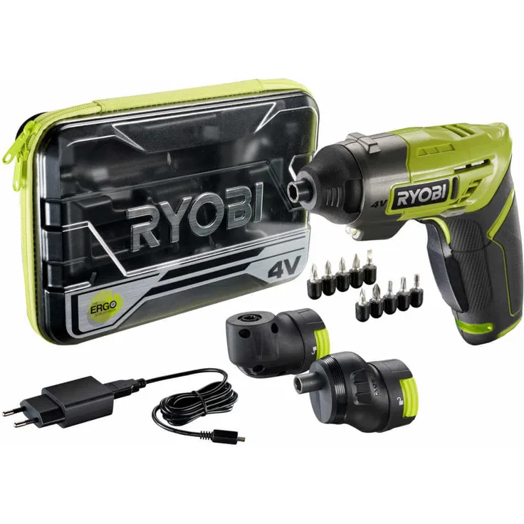 Ryobi ERGO-A2 4 V Akku-Bohrschrauber Mini-Akkuschrauber 1,5 Ah Akku + Zubehör