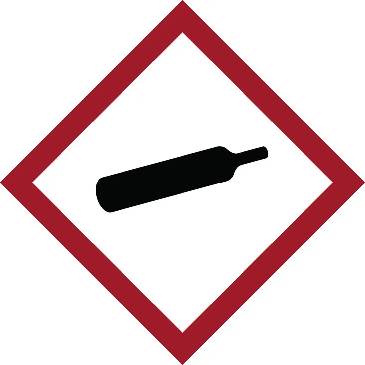 Brady PIC 1809-50*50-B7541-RLL-C Gefahrstoff - GHS Laminierter, Polyester Schild, 50 mm x 50 mm 250-er pack