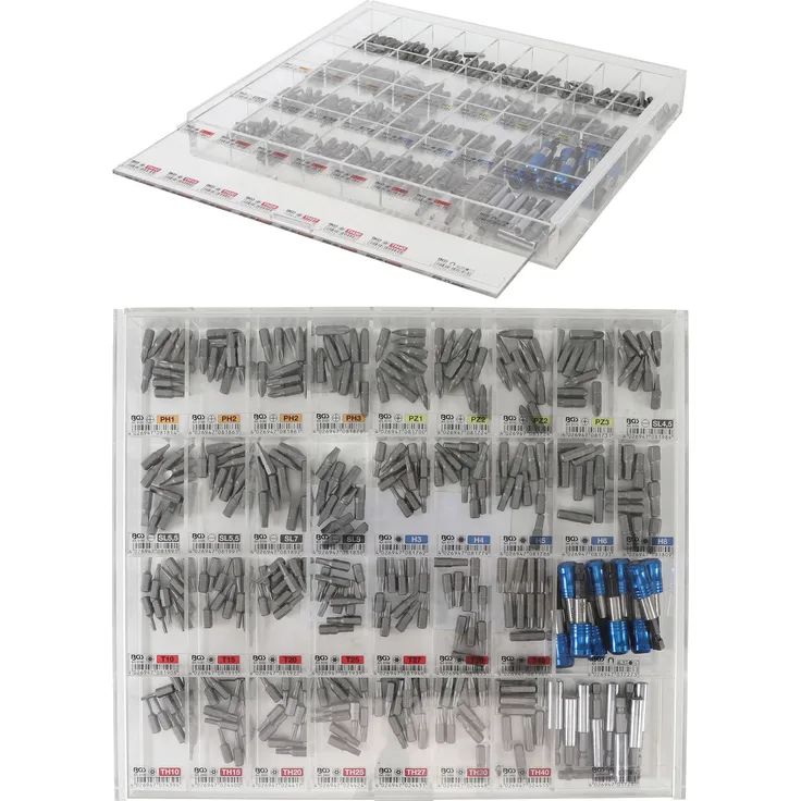 BGS 9328 Bit- und Bithalter-Satz Verkaufsdisplay 6,3 mm (1-4'') 340-tlg.