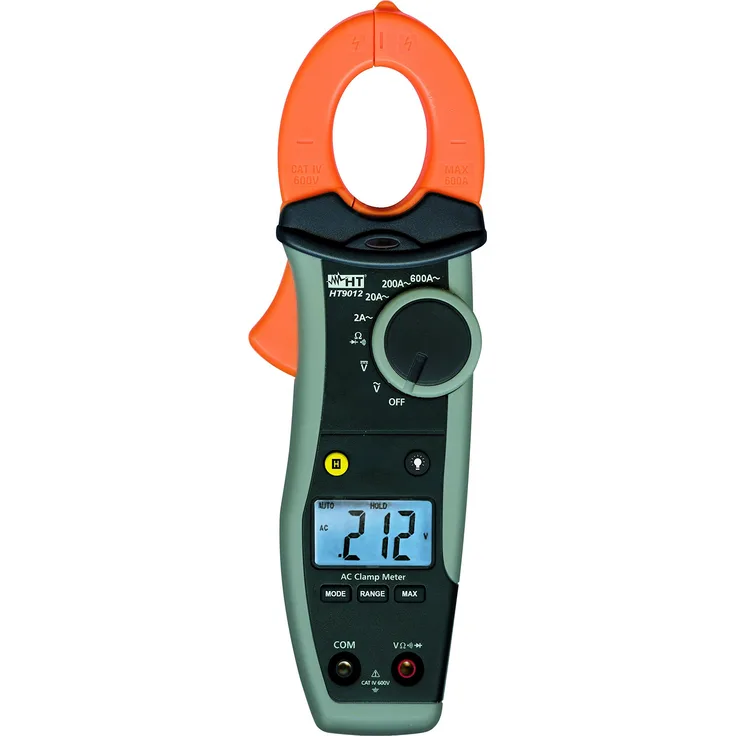 HT-Instruments HT9012 Digitale Stromzange 600A AC mit mA Funktion, CAT IV 600V