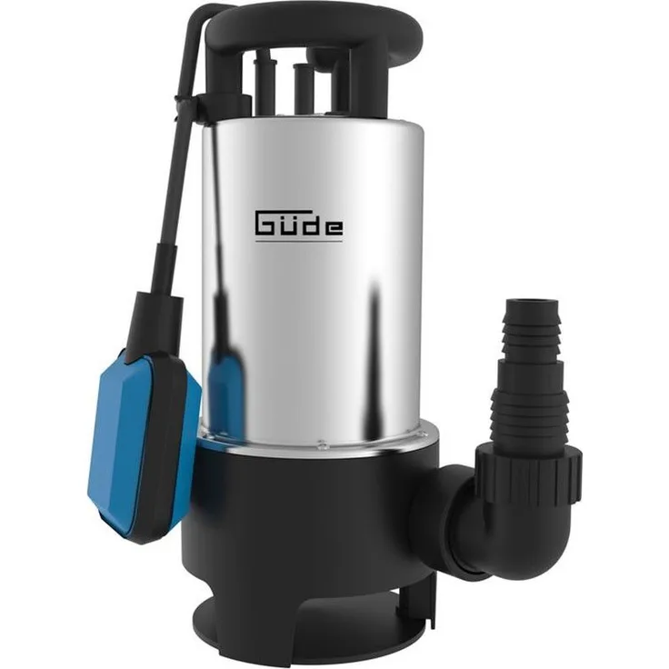 Güde 94639 Schmutzwassertauchpumpe GS 1103 PI (Eintauchtiefe bis 7 m, maximale Förderhöhe 8 m, 1100 W, 20000 l-h)