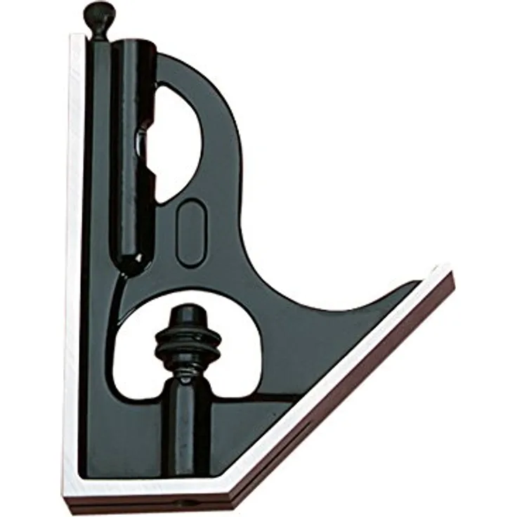 Starrett H11?1224 Gusseisen quadratisch Kopf für Kombination Squares, Kombination Sets schräg und Winkelmesser, schwarz Falten Finish