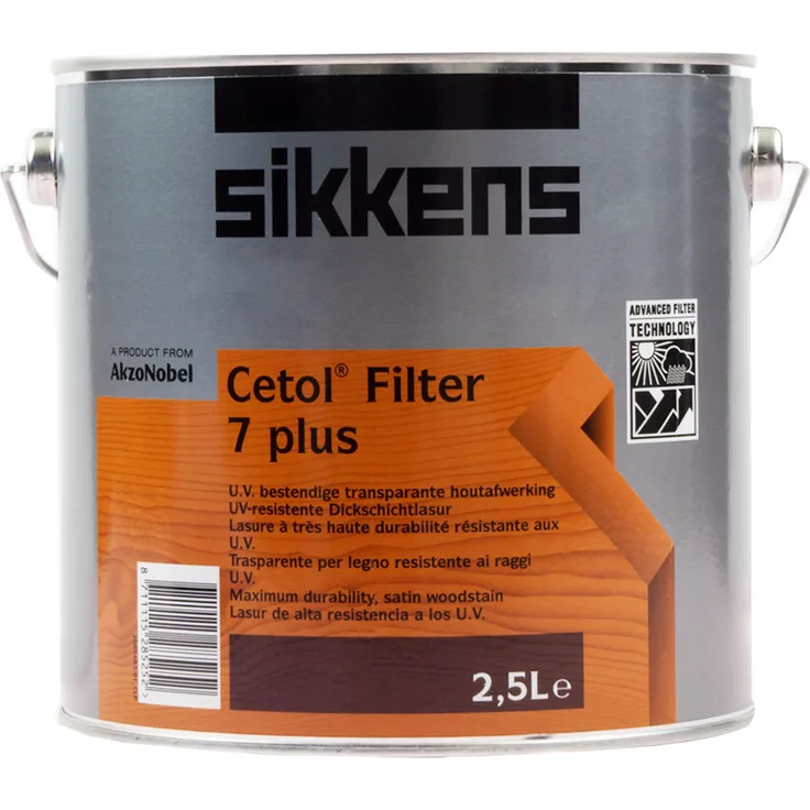 Sikkens - Sikkens Cetol Filter 7 Plus Dickschicht Holzlasur Nussbaum 2500ml - braun