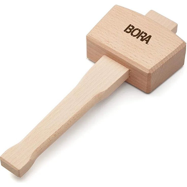 Bora 540049 Holzhammer 4 3,8 cm, der gut ausbalancierte Holzhammer aus Buchenholz, ideal für solide, beschädigungsfreie Schläge