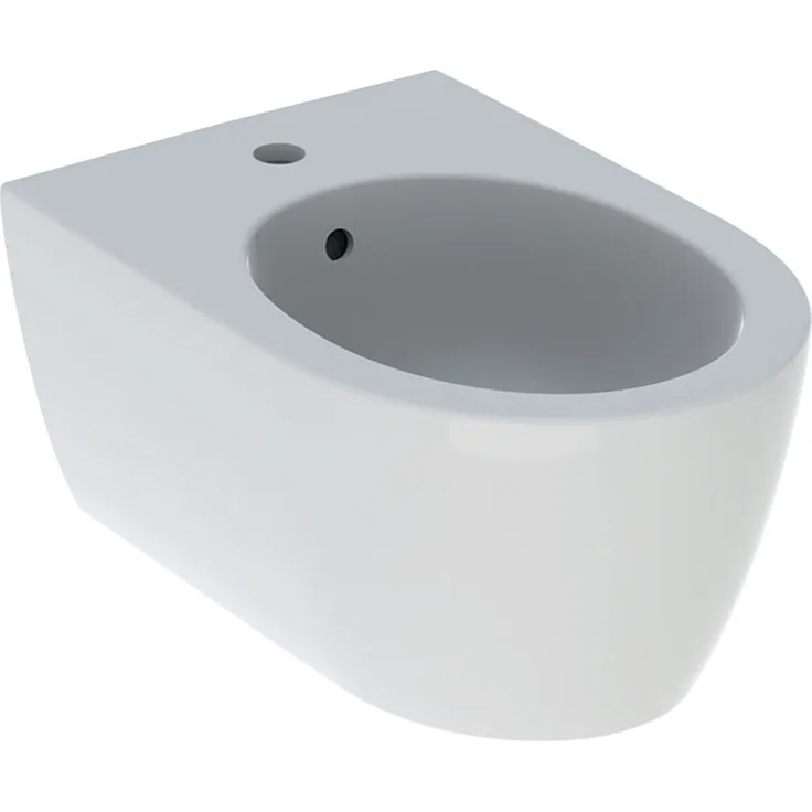 Geberit iCon Wandbidet mit Überlauf, geschlossene Form, weiß, 501898, Farbe: weiß-KeraTect - 501.898.00.8
