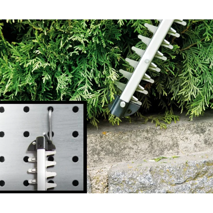 Einhell Elektro-Heckenschere GH-EH 4245 (420W, 450mm Schnittlänge, 12mm Schnittstärke, Metallgetriebe, Alu-Messerabdeckung, Handschutz, Schwertschutz) – Bild 8