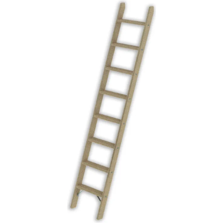 Günzburger Holz-Anlegeleiter ohne Traverse 10 Stufen